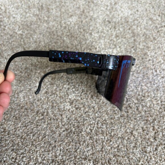 Men’s Sunglasses Adjustable With Blue and Purple Lens - Picture 4 of 8